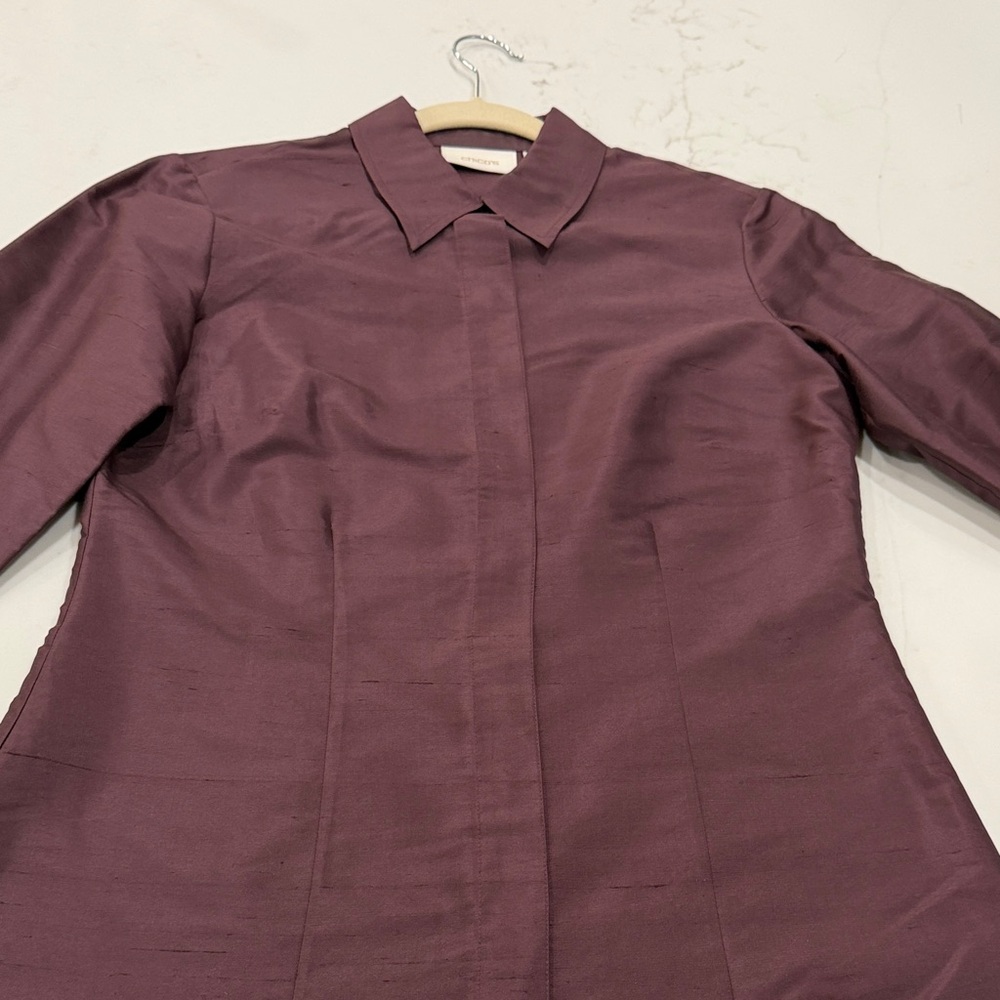 Chico's Long Sleeve Plum blouse